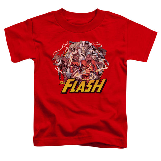 Justice League Flash Family Toddler Kids Youth T Shirt Red