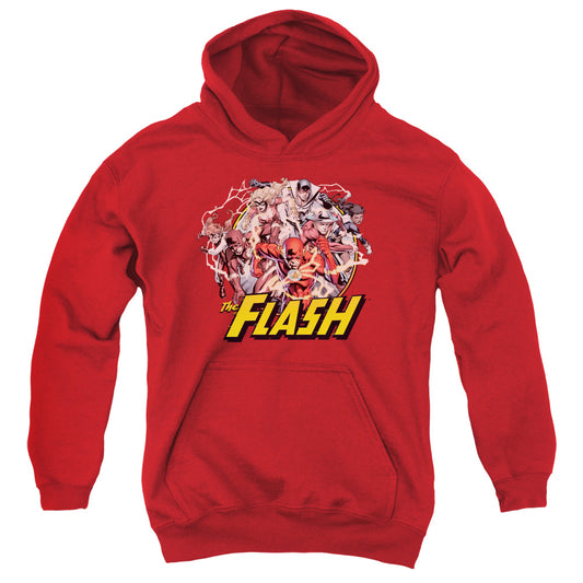 Justice League Flash Family Kids Youth Hoodie Red