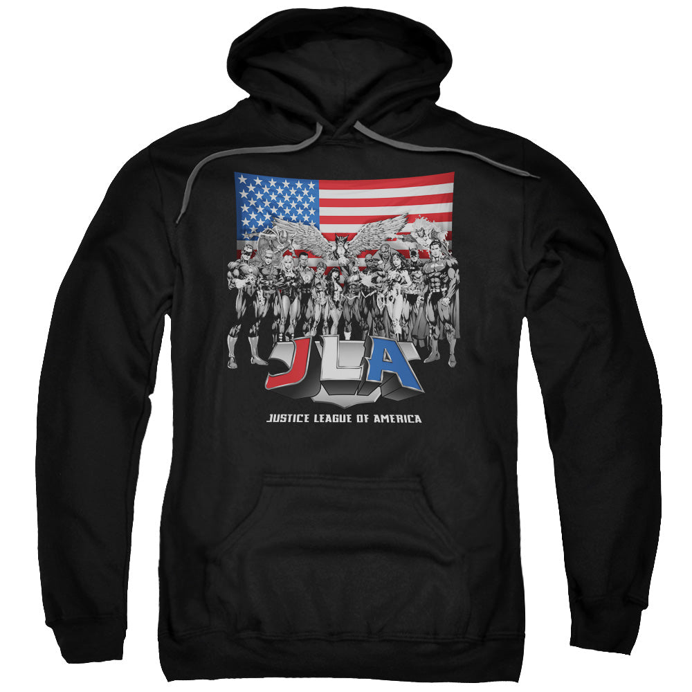 Justice League All American League Mens Hoodie Black