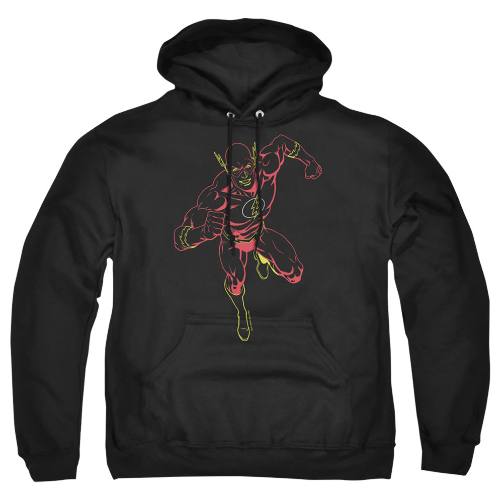 Jla Neon Flash Mens Hoodie Black