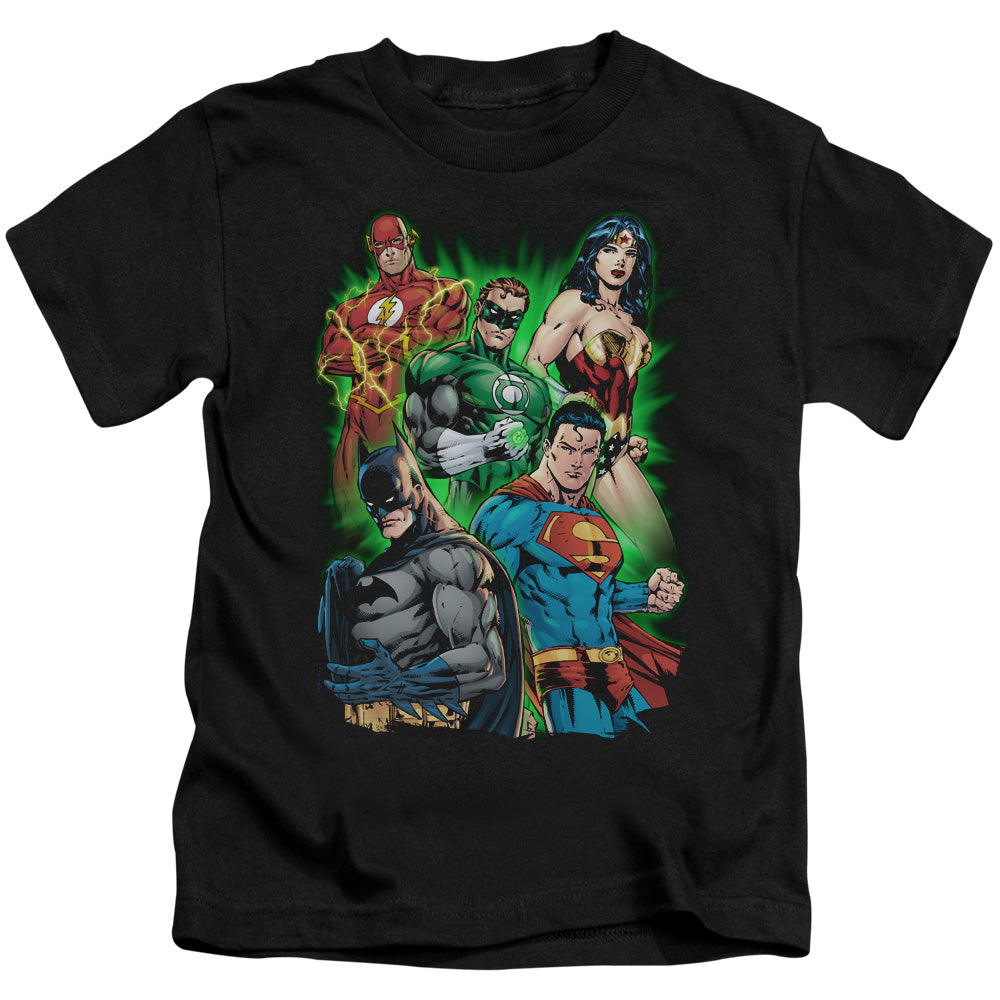 Justice League Will Power Juvenile Kids Youth T Shirt Black 