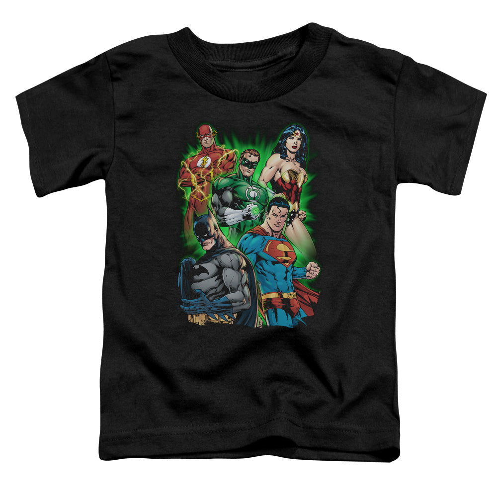 Justice League Will Power Toddler Kids Youth T Shirt Black