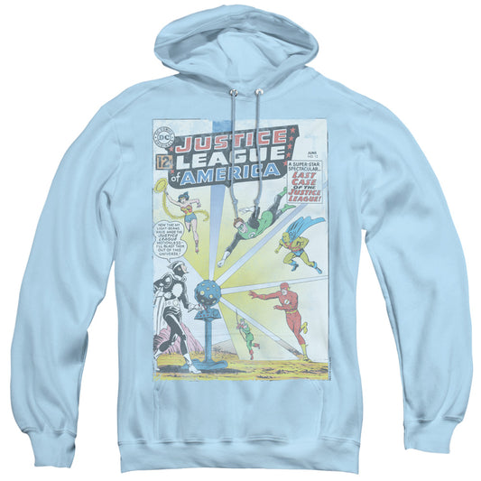 Justice League Vintage Cover 12 Mens Hoodie Light Blue