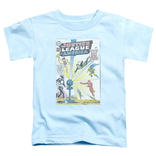 Justice League Vintage Cover 12 Toddler Kids Youth T Shirt Light Blue