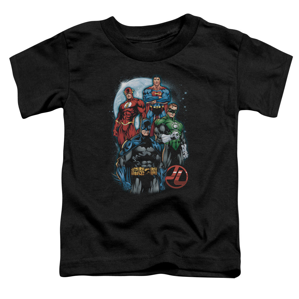 Justice League the Four Toddler Kids Youth T Shirt Black
