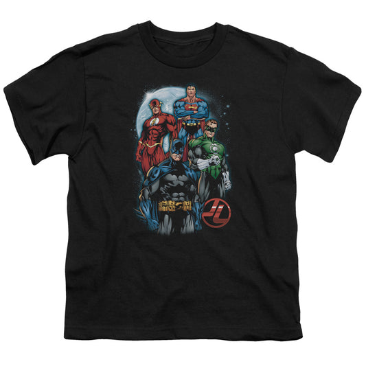 Justice League the Four Kids Youth T Shirt Black