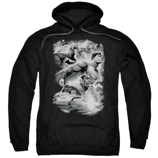 Justice League Atmospheric Mens Hoodie Black