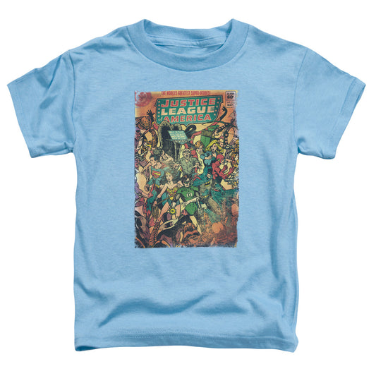 Justice League No 212 Vintage Toddler Kids Youth T Shirt Carolina Blue