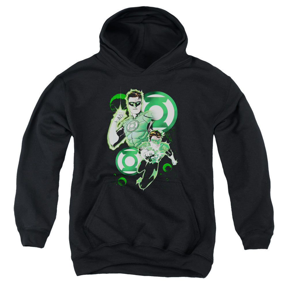 Justice League Gl in Action Kids Youth Hoodie Black