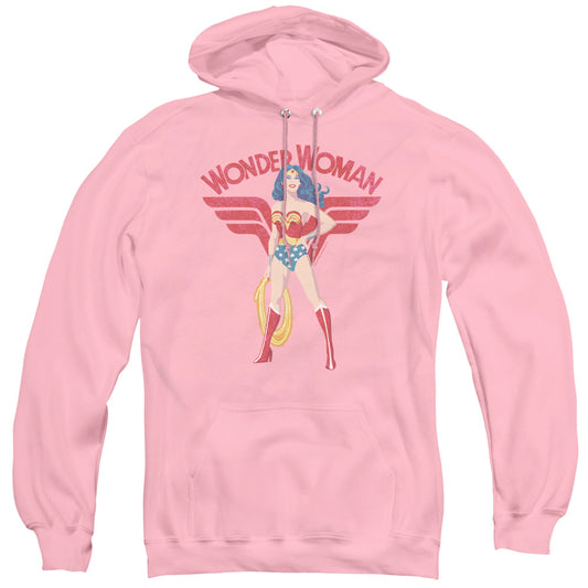 Justice League Ww Sparkle Mens Hoodie Pink