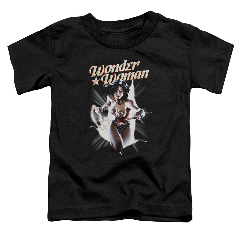 Justice League Ww Break Out Toddler Kids Youth T Shirt Black