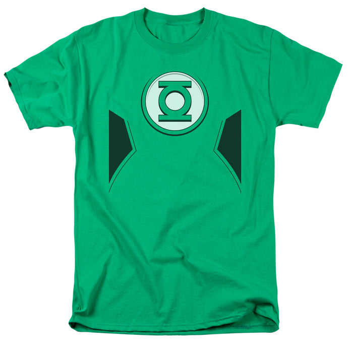 Justice League New Green Lantern Uniform Mens T Shirt Kelly Green