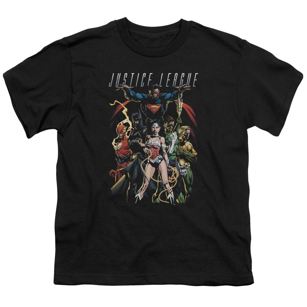 Justice League Dark Days Kids Youth T Shirt Black