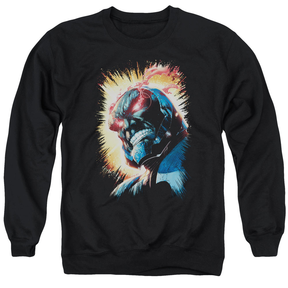 Justice League Darkseid is Mens Crewneck Sweatshirt Black