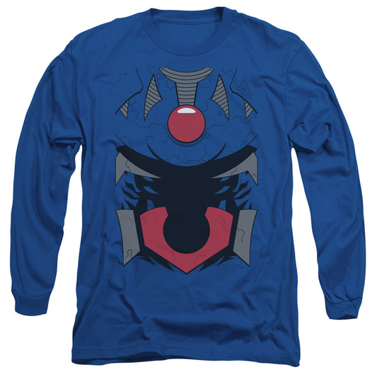 Justice League Darkseid Costume Mens Long Sleeve Shirt Royal Blue