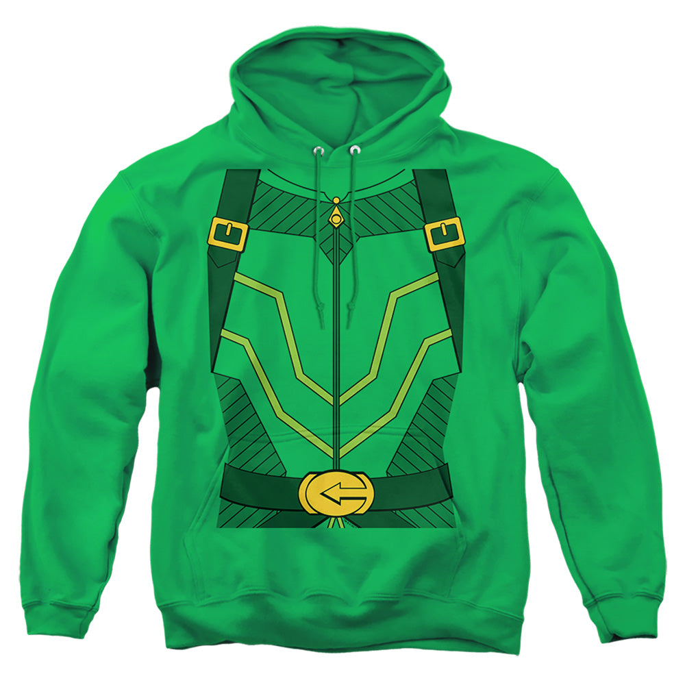 Justice League Of America Arrow Uniform Mens Hoodie Kelly Green Officially Licensed
