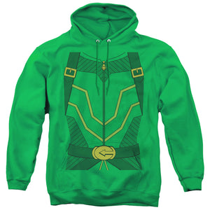 Justice League Arrow Uniform Mens Hoodie Kelly Green