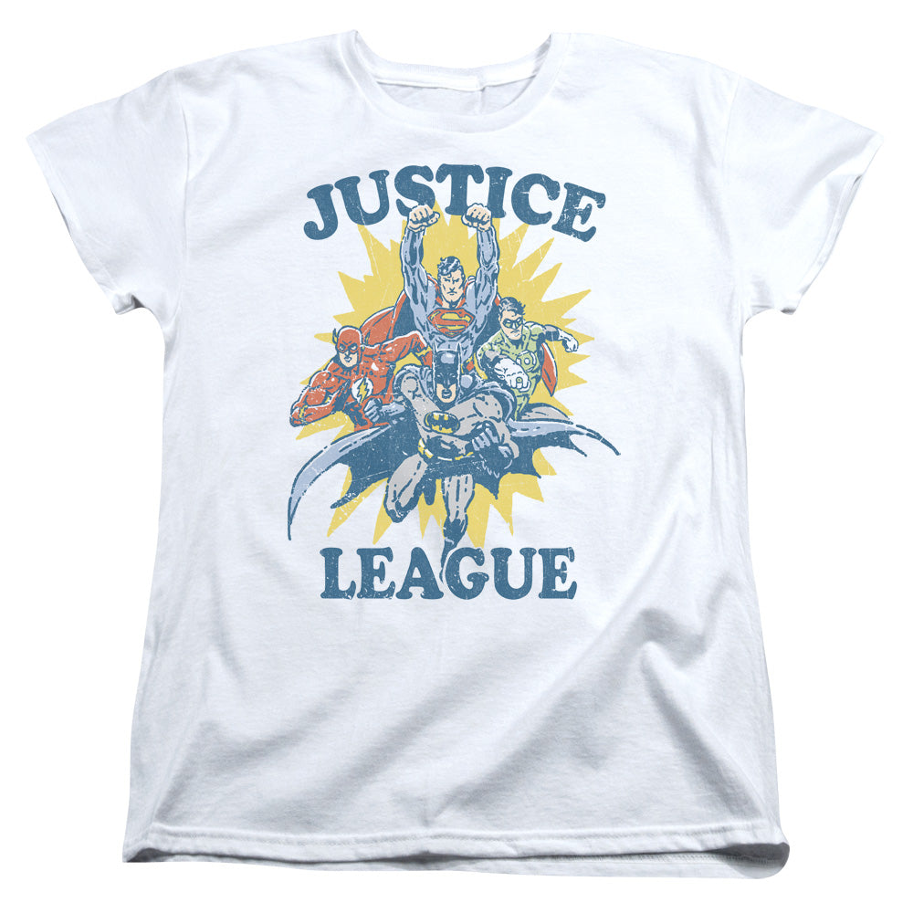 Justice League Lets Do This Womens T Shirt White