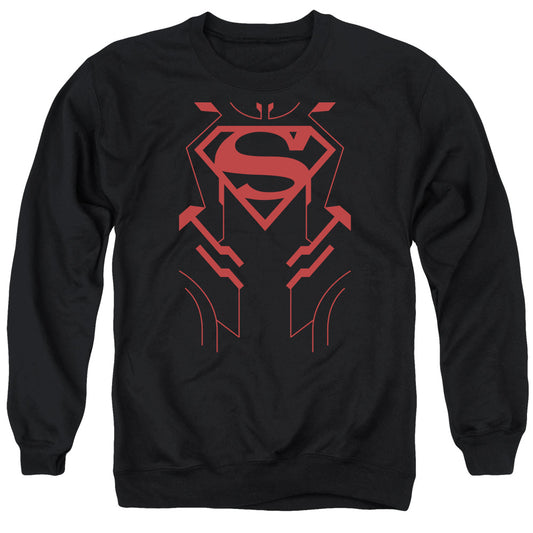 Justice League Superboy Mens Crewneck Sweatshirt Black