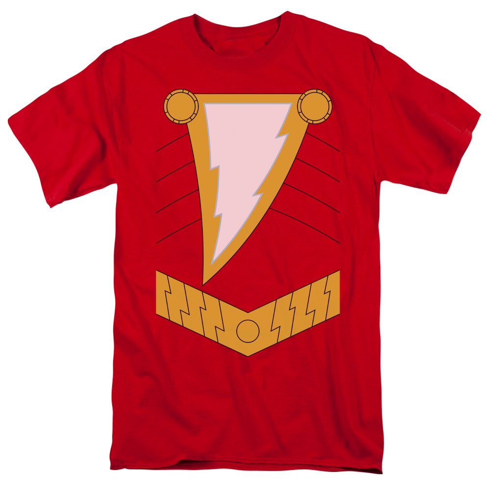 Justice League Of America Shazam Mens T Shirt Red Officially Licensed