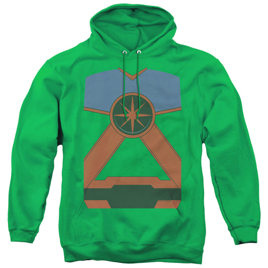 Justice League Martian Mh Mens Hoodie Kelly Green