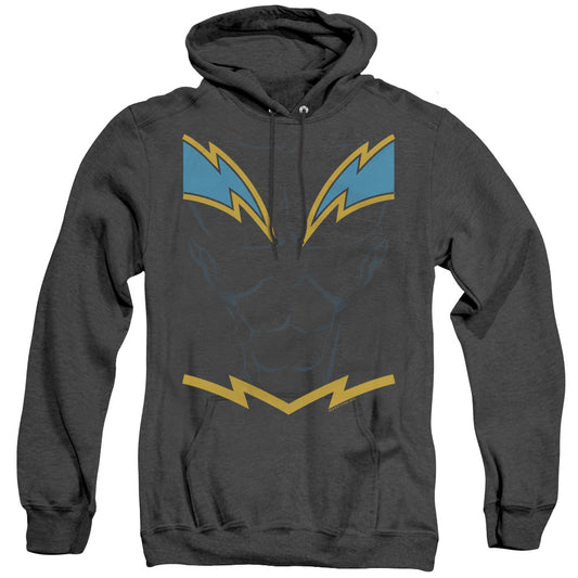 Justice League Black Lightning Heather Mens Hoodie Black