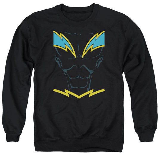 Justice League Black Lightning Mens Crewneck Sweatshirt Black