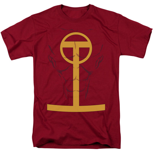 Justice League Red Tornado Mens T Shirt Cardinal