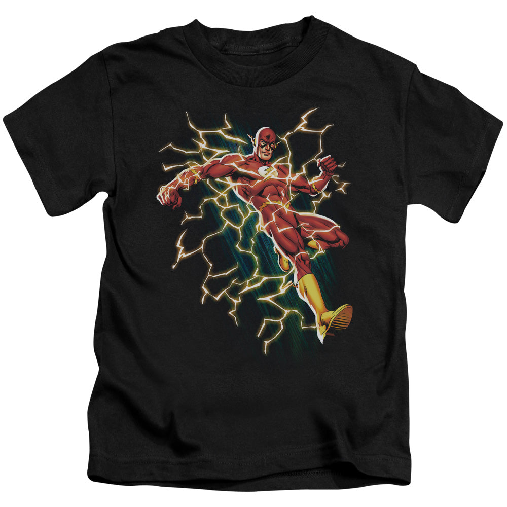 Justice League Electric Death Juvenile Kids Youth T Shirt Black