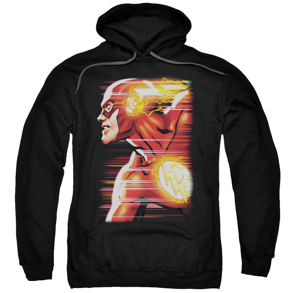 Justice League Speed Head Mens Hoodie Black