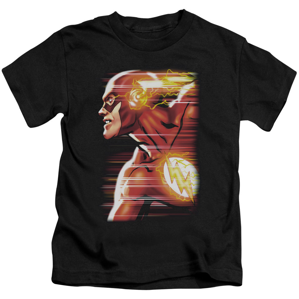 Justice League Speed Head Juvenile Kids Youth T Shirt Black