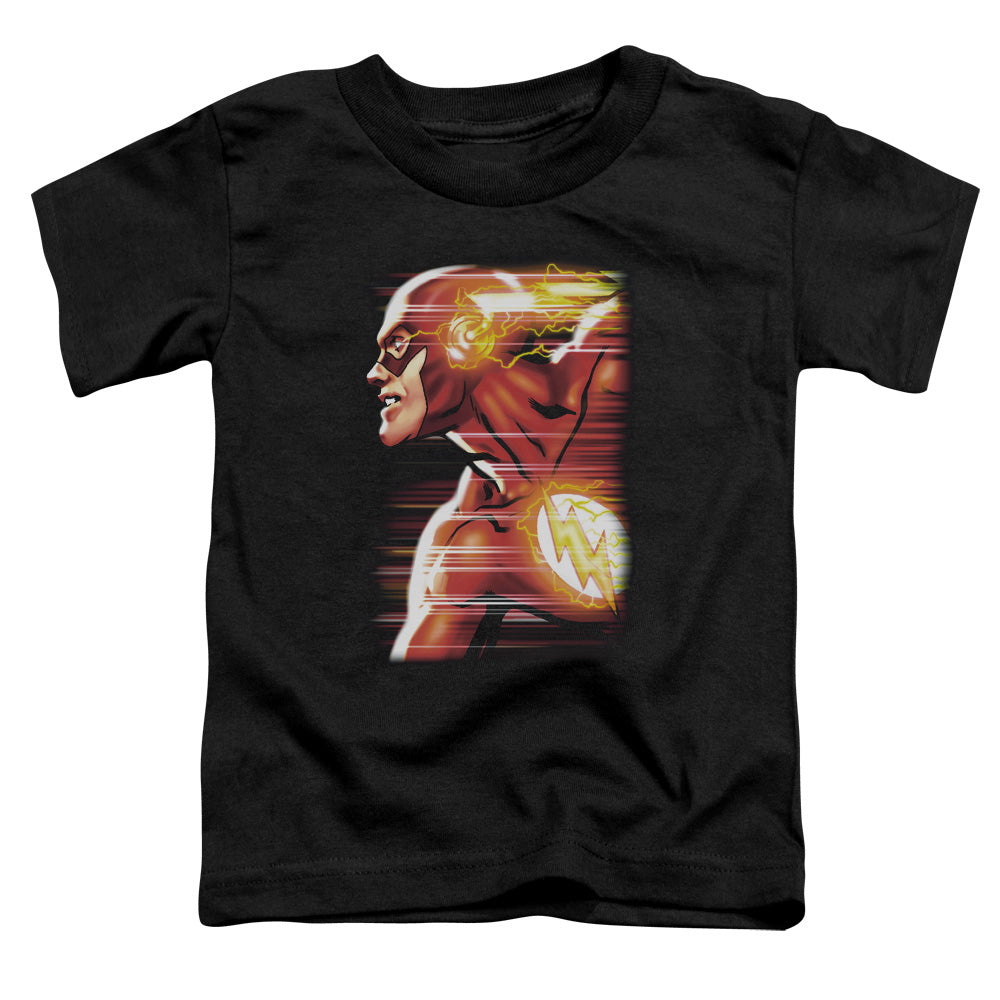 Justice League Speed Head Toddler Kids Youth T Shirt Black