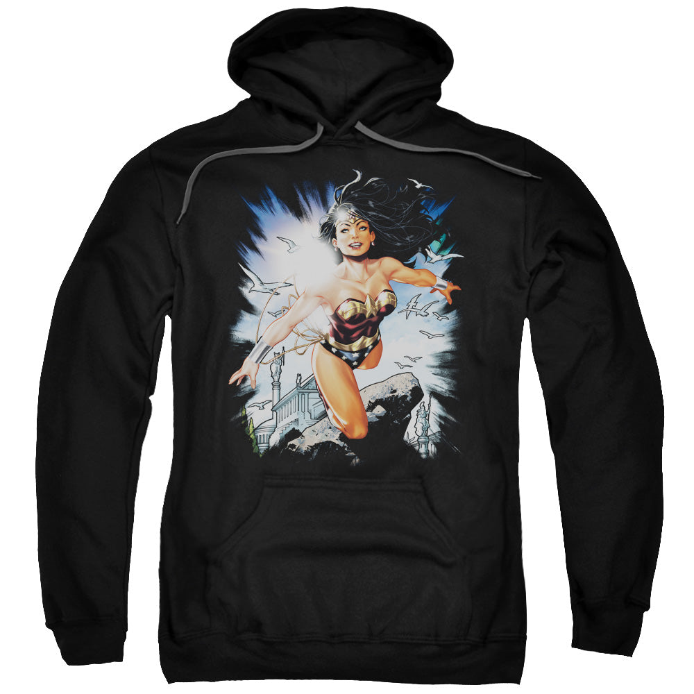 Justice League of Themyscira Mens Hoodie Black