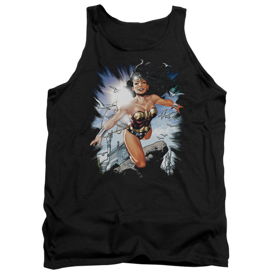 Justice League of Themyscira Mens Tank Top Shirt Black