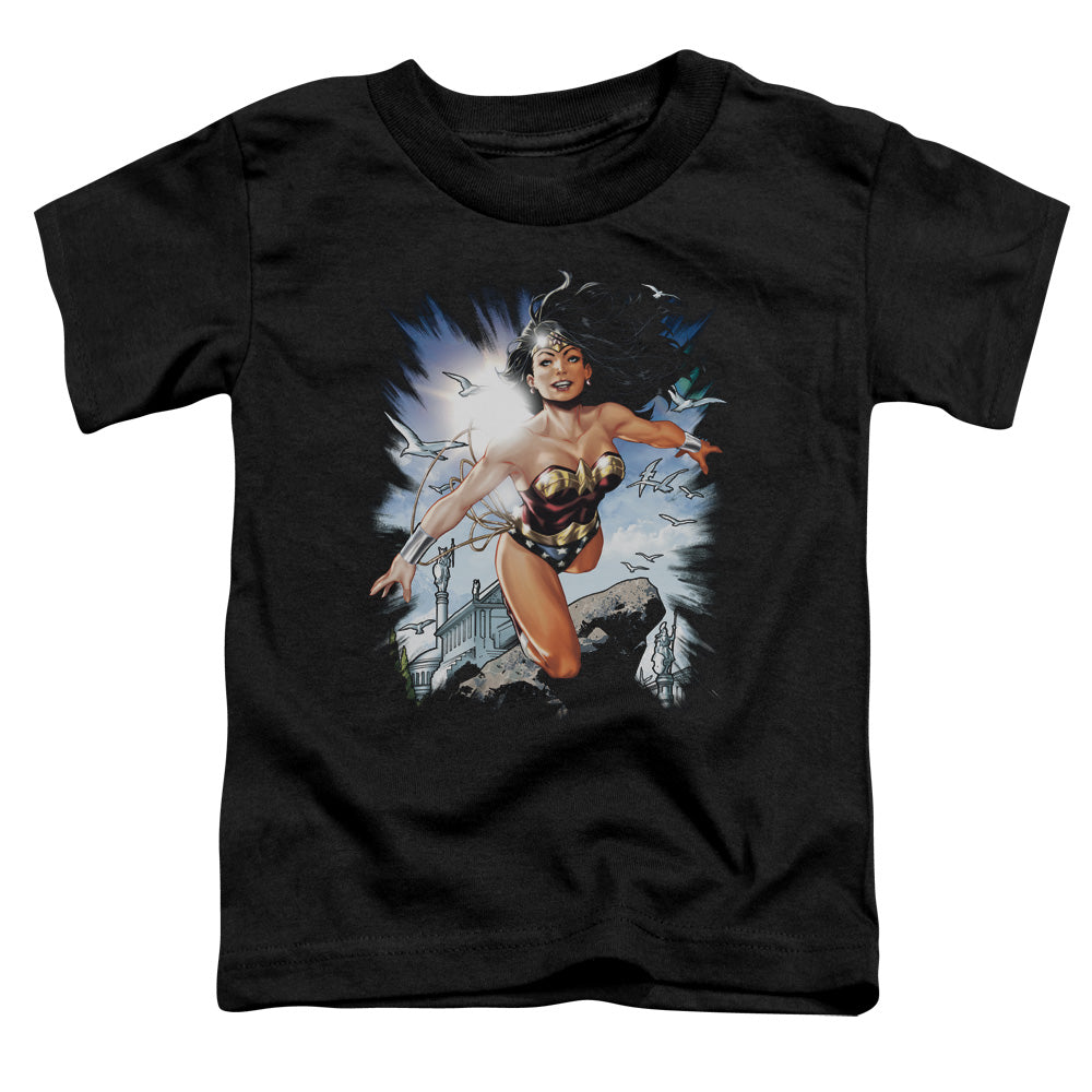 Justice League of Themyscira Toddler Kids Youth T Shirt Black