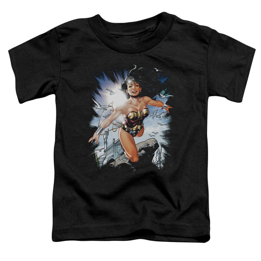 Justice League of Themyscira Toddler Kids Youth T Shirt Black
