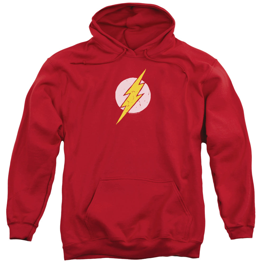 Justice League Rough Flash Mens Hoodie Red