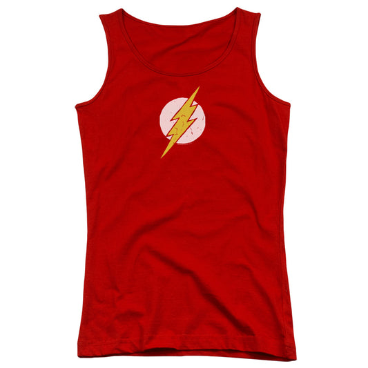 Justice League Rough Flash Womens Tank Top Shirt Red