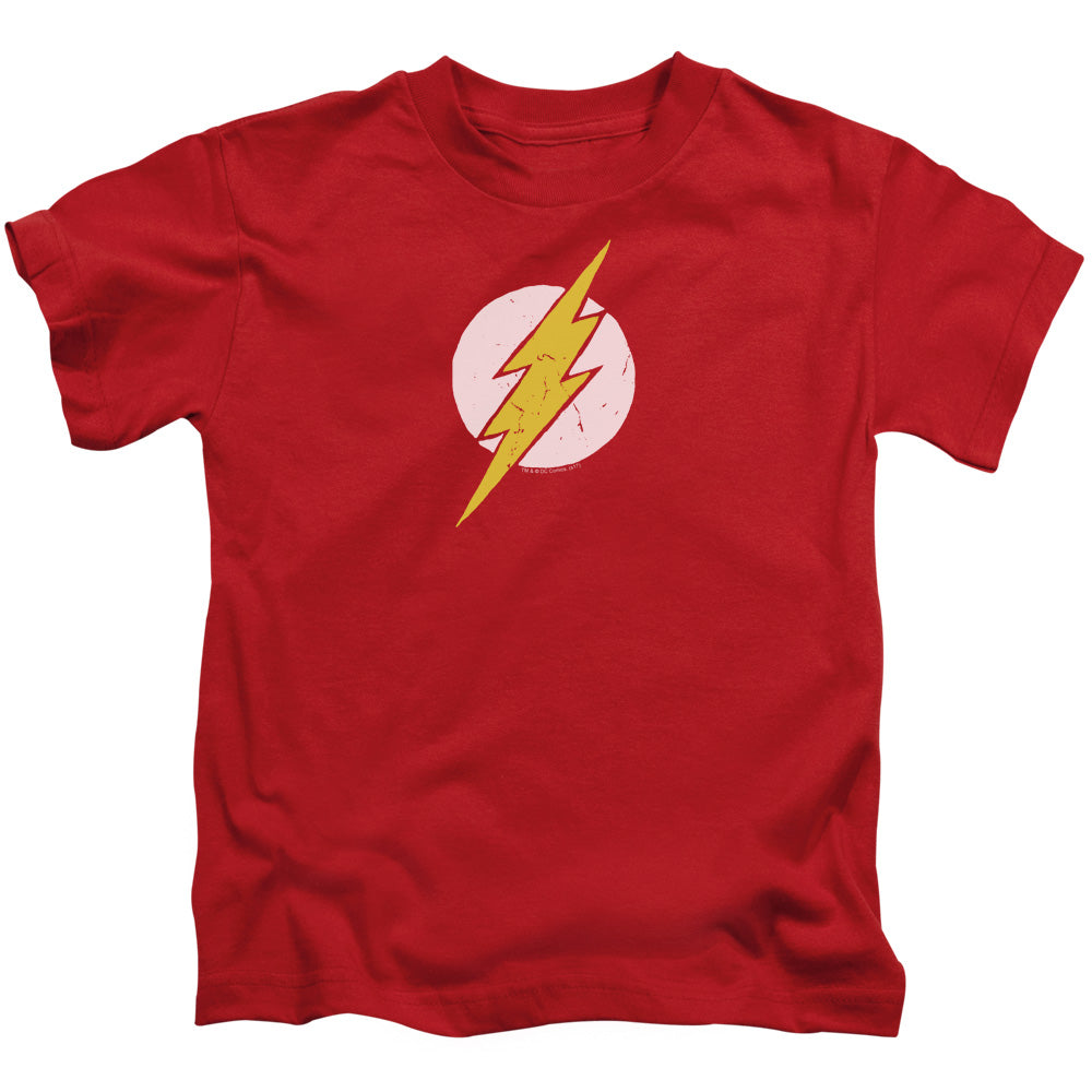 Justice League Rough Flash Juvenile Kids Youth T Shirt Red