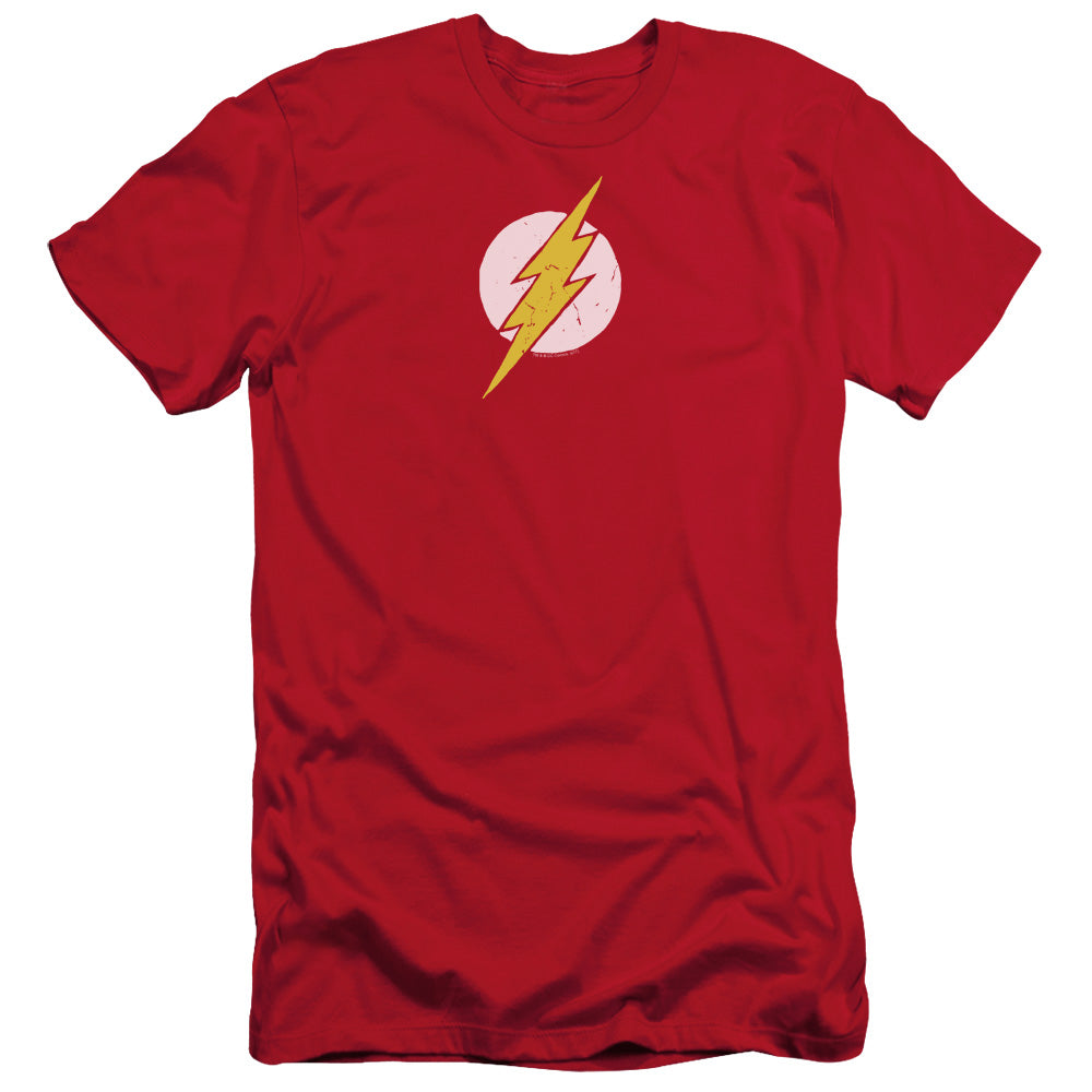 Justice League Rough Flash Slim Fit Mens T Shirt Red