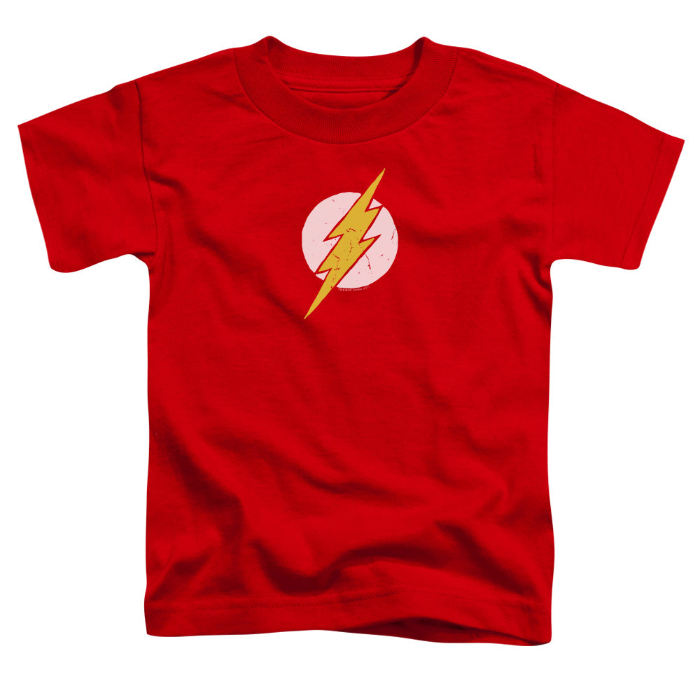 Justice League Rough Flash Toddler Kids Youth T Shirt Red