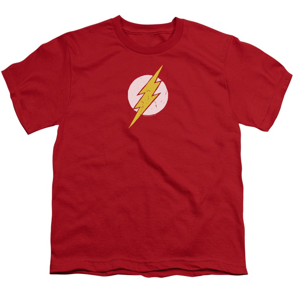 Justice League Rough Flash Kids Youth T Shirt Red