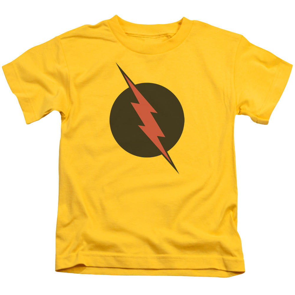 Justice League Reverse Flash Juvenile Kids Youth T Shirt Yellow