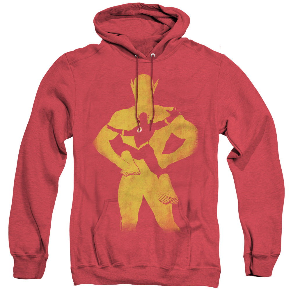 Justice League Flash Knockout Heather Mens Hoodie Red