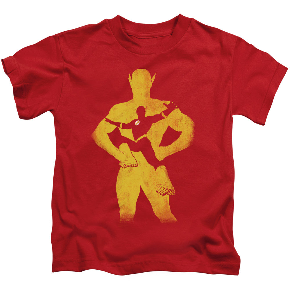 Justice League Flash Knockout Juvenile Kids Youth T Shirt Red