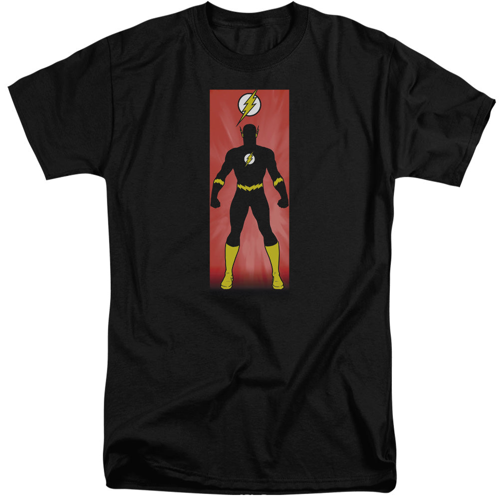 Jla Flash Block Mens Tall T Shirt Black