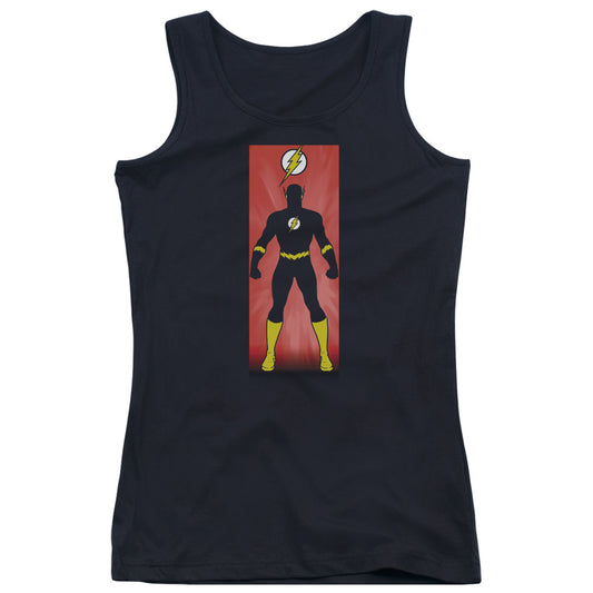 Justice League Flash Block Womens Tank Top Shirt Black