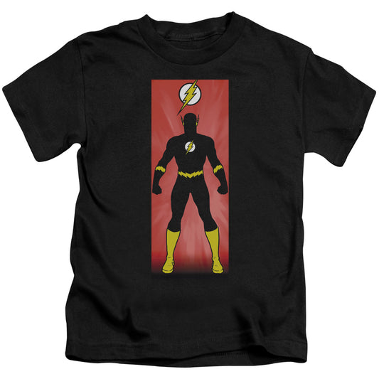 Justice League Flash Block Juvenile Kids Youth T Shirt Black