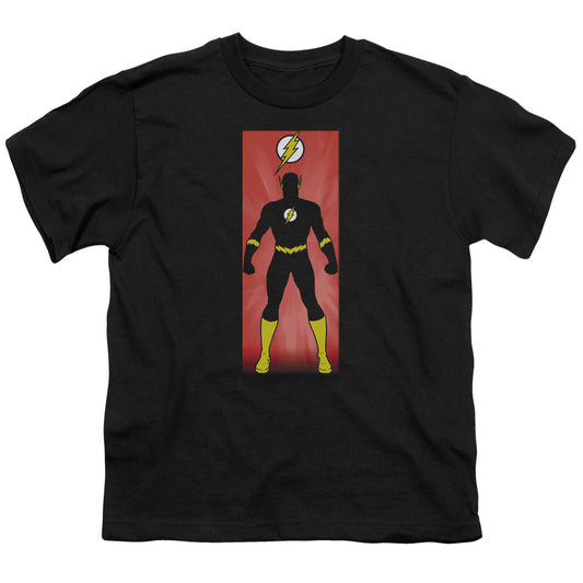 Justice League Flash Block Kids Youth T Shirt Black