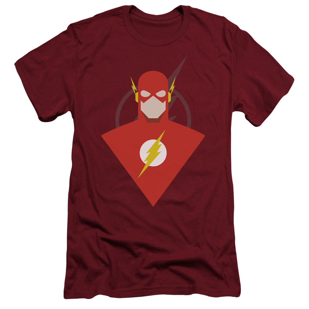 Justice League Simple Flash Slim Fit Mens T Shirt Cardinal